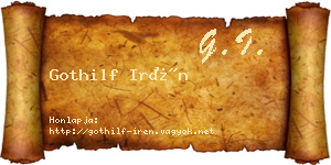 Gothilf Irén névjegykártya